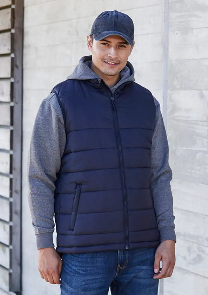 Biz Collection Men’s Alpine Puffer Vest J211M - Simply Scrubs Australia