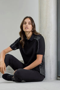 Biz Collection Unisex Grid Moto Polo Shirt P413US  Simply Scrubs Australia