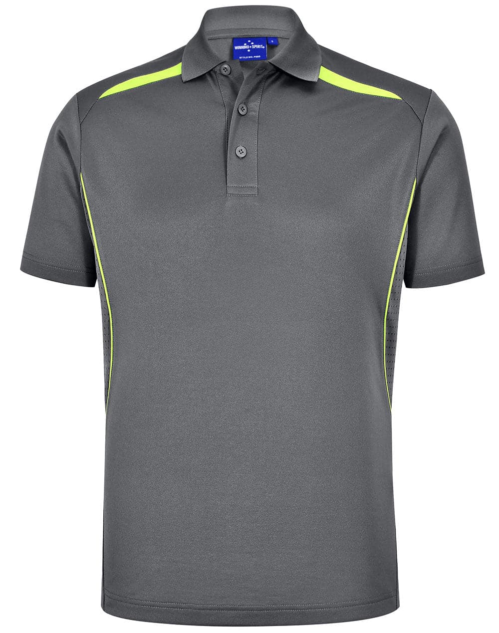 Winning Spirit Men's Sustainable Poly-Cotton Contrast Polo PS93 - Simply Scrubs Australia