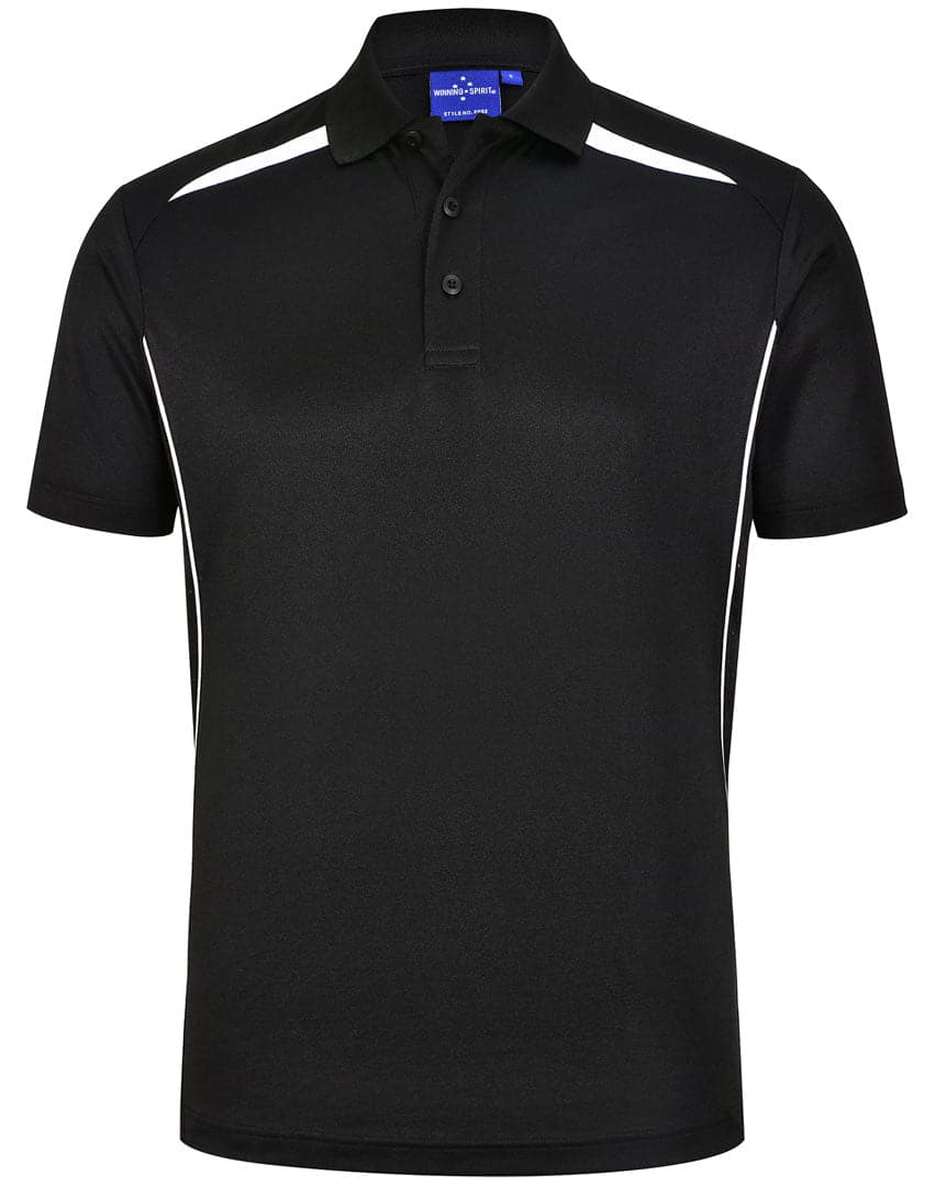 Winning Spirit Men's Sustainable Poly-Cotton Contrast Polo PS93 - Simply Scrubs Australia