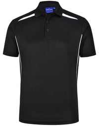 Winning Spirit Men's Sustainable Poly-Cotton Contrast Polo PS93 - Simply Scrubs Australia