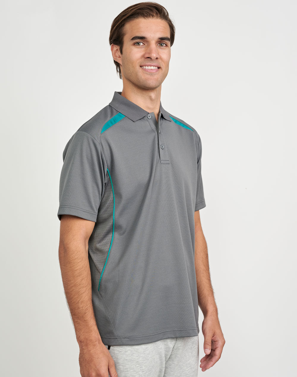 Winning Spirit Men's Sustainable Poly-Cotton Contrast Polo Shirt PS93 - Simply Scrubs Australia