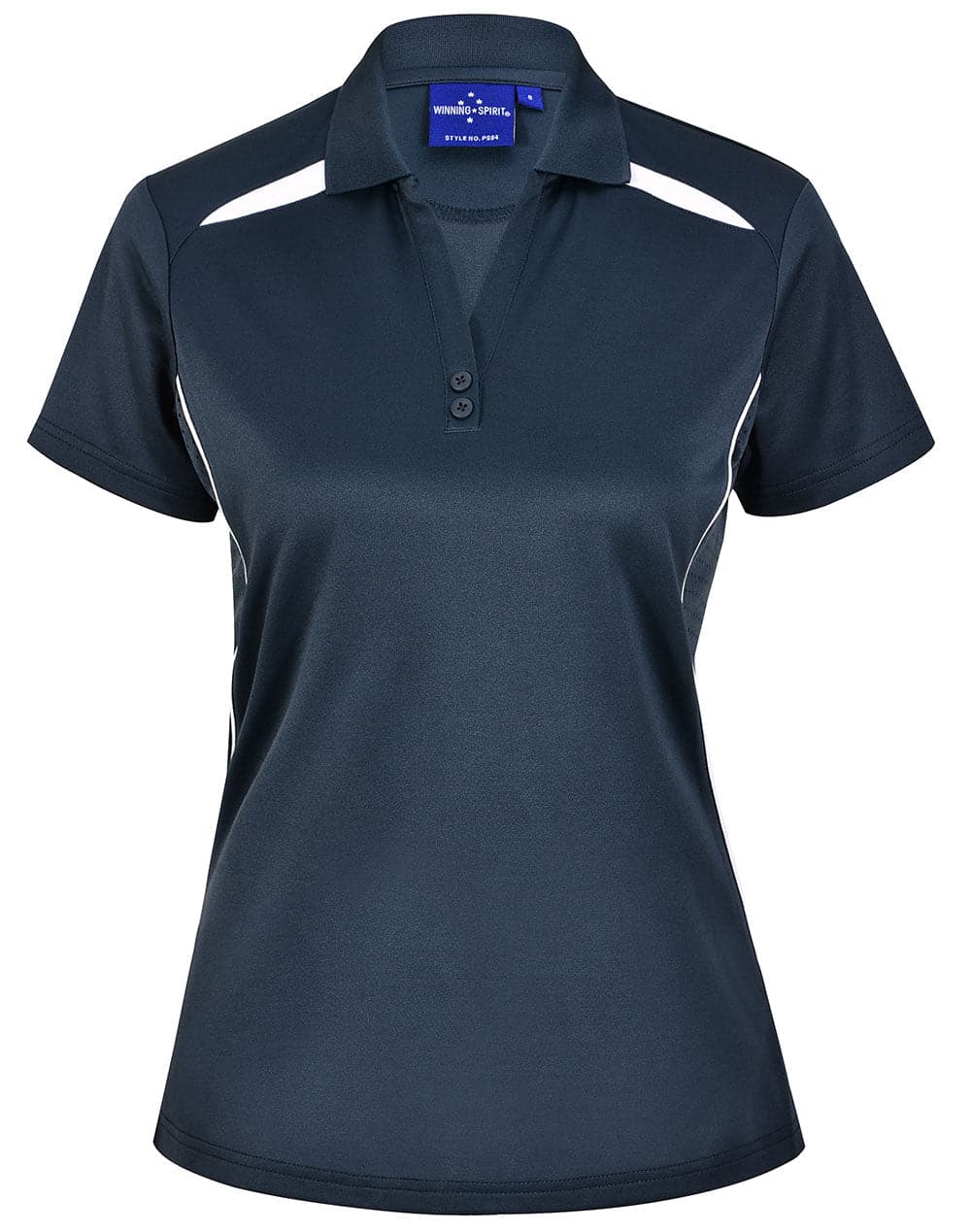 Winning Spirit Women's Sustainable Poly-Cotton Contrast Polo PS94 - Simply Scrubs Australia