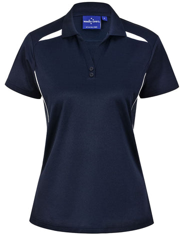 Women's Sustainable Poly/Cotton Contrast Polo Shirt PS94 - Simply Scrubs Australia