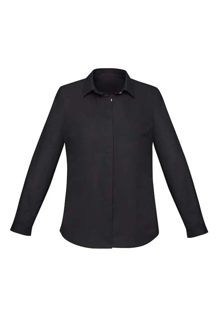 Biz Corporates Charlie Ladies Long Sleeve Shirt RS968LL - Simply Scrubs Australia