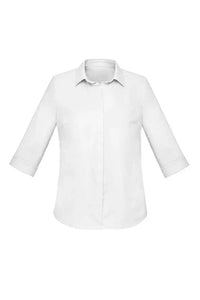 Biz Corporates Charlie Ladies 3/4 Sleeve Shirt RS968LT - Simply Scrubs Australia