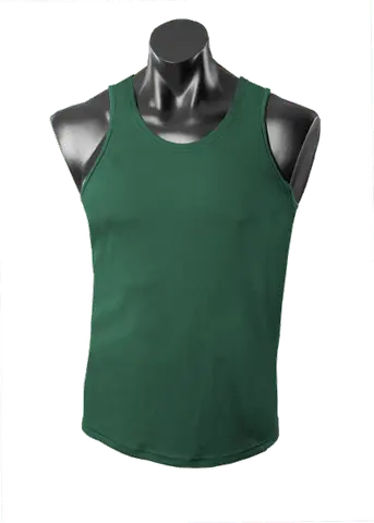 Aussie Pacific Botany Men's Singlet 1107 in Bottle