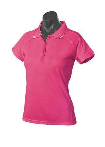 Aussie Pacific Casual Wear Hot Pink/White / 6 AUSSIE PACIFIC Flinders ladies polo shirt2308