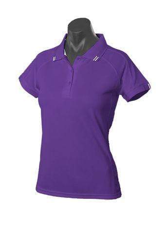 Aussie Pacific Casual Wear Purple/White / 6 AUSSIE PACIFIC Flinders ladies polo shirt2308