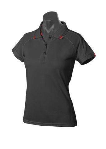 Aussie Pacific Casual Wear Black/Red / 6 AUSSIE PACIFIC Flinders ladies polo shirt2308
