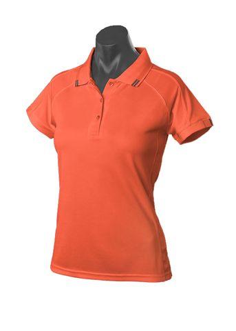 Aussie Pacific Casual Wear Orange/Slate / 6 AUSSIE PACIFIC Flinders ladies polo shirt2308