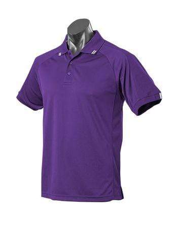 Aussie Pacific Casual Wear Purple/White / S AUSSIE PACIFIC flinders polo shirt 1308