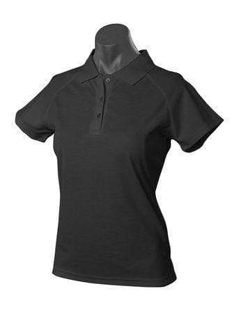 Aussie Pacific Casual Wear Black / 6 AUSSIE PACIFIC ladies keira polo shirt - 2306