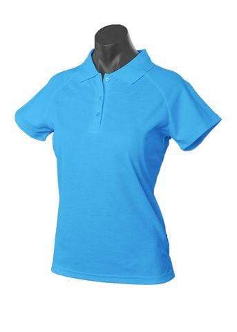 Aussie Pacific Casual Wear Pacific Blue / 6 AUSSIE PACIFIC ladies keira polo shirt - 2306