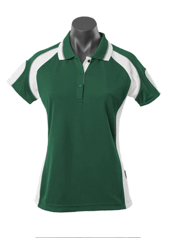 Aussie Pacific Casual Wear Bottle/White/Ashe / 8 AUSSIE PACIFIC ladies murray polo shirt - 2300