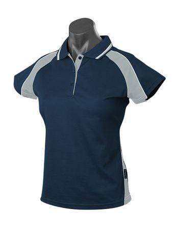 Aussie Pacific Casual Wear Black/White/Ashe / 6 AUSSIE PACIFIC ladies Panorama polo shirt - 2309