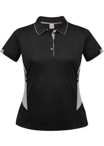 Aussie Pacific Casual Wear Black/Ashe / 6 AUSSIE PACIFIC ladies Tasman polo shirt - 2311