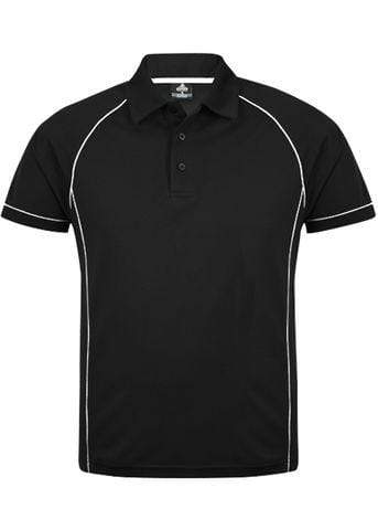 Aussie Pacific Casual Wear Black/White / S AUSSIE PACIFIC men's endeavour polo shirt 1310