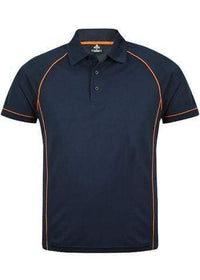 Aussie Pacific Casual Wear Navy/Fluro Orange / S AUSSIE PACIFIC men's endeavour polo shirt 1310