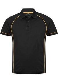 Aussie Pacific Casual Wear Black/Gold / S AUSSIE PACIFIC men's endeavour polo shirt 1310