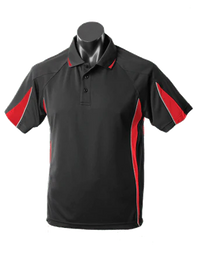 Aussie Pacific Casual Wear Black/Red/Ashe / S AUSSIE PACIFIC men's eureka polo shirt 1304