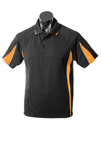 Aussie Pacific Casual Wear Black/Gold/Ashe / S AUSSIE PACIFIC men's eureka polo shirt 1304