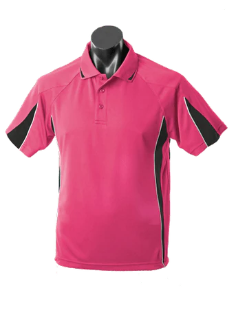 Aussie Pacific Casual Wear Hot Pink/Black/White / S AUSSIE PACIFIC men's eureka polo shirt 1304