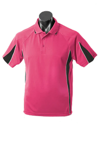 Aussie Pacific Casual Wear Hot Pink/Black/White / S AUSSIE PACIFIC men's eureka polo shirt 1304