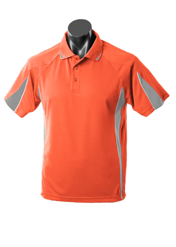 Aussie Pacific Casual Wear Orange/Charcoal/White / S AUSSIE PACIFIC men's eureka polo shirt 1304