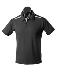 Aussie Pacific Casual Wear Black/Ashe / S AUSSIE PACIFIC men's paterson corporate polo shirt 1305