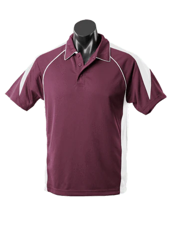 Aussie Pacific Casual Wear Burgundy/White / S AUSSIE PACIFIC men's premier polo shirt 1301