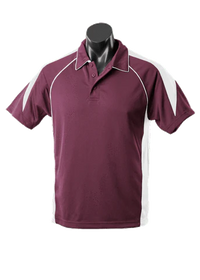 Aussie Pacific Casual Wear Burgundy/White / S AUSSIE PACIFIC men's premier polo shirt 1301