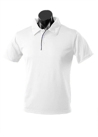Aussie Pacific Casual Wear White/Navy / S AUSSIE PACIFIC men's yarra polo shirt 1302