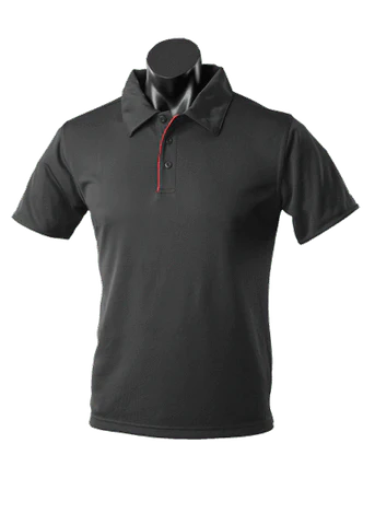 Aussie Pacific Casual Wear Black/Red / S AUSSIE PACIFIC men's yarra polo shirt 1302