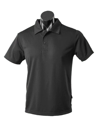 Aussie Pacific Casual Wear Black / S AUSSIE PACIFIC mens botany corporate polo shirt 1307