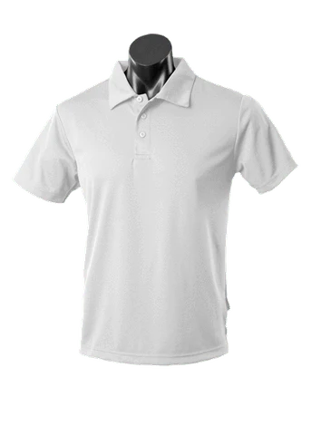 Aussie Pacific Casual Wear White / S AUSSIE PACIFIC mens botany corporate polo shirt 1307