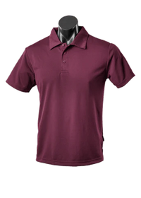 Aussie Pacific Casual Wear Maroon / S AUSSIE PACIFIC mens botany corporate polo shirt 1307