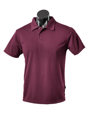 Aussie Pacific Casual Wear Maroon / S AUSSIE PACIFIC mens botany corporate polo shirt 1307