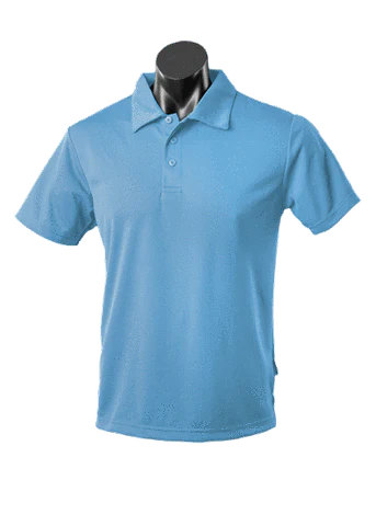 Aussie Pacific Casual Wear Sky / S AUSSIE PACIFIC mens botany corporate polo shirt 1307