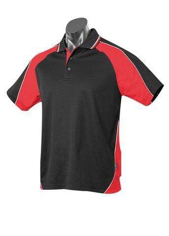 Aussie Pacific Casual Wear Black/Red/White / 6 AUSSIE PACIFIC panorama kids polos - 3309