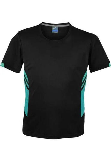 Aussie Pacific Tasman Men's T-shirt 1211 in Black/Teal