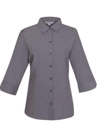 Aussie Pacific Corporate Wear Ash / 4 AUSSIE PACIFIC ladies Belair 3/4 sleev shirt 2905T