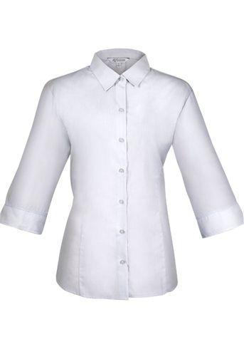 Aussie Pacific Corporate Wear Silver / 4 AUSSIE PACIFIC ladies Belair 3/4 sleev shirt 2905T