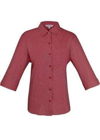 Aussie Pacific Corporate Wear Red / 4 AUSSIE PACIFIC ladies Belair 3/4 sleev shirt 2905T