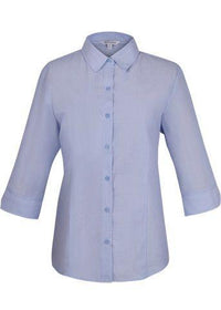 Aussie Pacific Corporate Wear Sky / 4 AUSSIE PACIFIC ladies Belair 3/4 sleev shirt 2905T