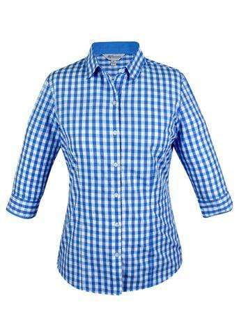 Aussie Pacific Corporate Wear Mid Blue / 4 AUSSIE PACIFIC ladies Devonport 3/4 sleeve shirt 2908T