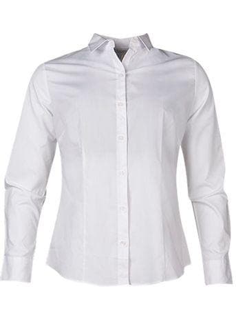 Aussie Pacific Corporate Wear White / 4 AUSSIE PACIFIC LADIES MOSMAN LONG SLEEVE 2903L