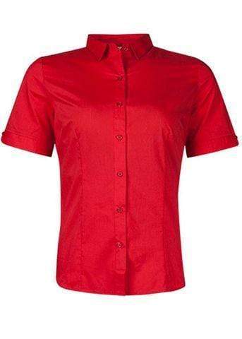 Aussie Pacific Corporate Wear Red / 4 AUSSIE PACIFIC LADIES MOSMAN SHORT SLEEVE 2903S