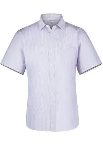 Aussie Pacific Corporate Wear White/Pink / XXS AUSSIE PACIFIC MENS BAYVIEW SHORT SLEEVE 1906S