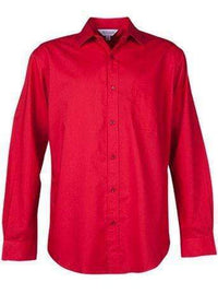 Aussie Pacific Corporate Wear Red / XXS AUSSIE PACIFIC MENS mosman long sleeve 1903l